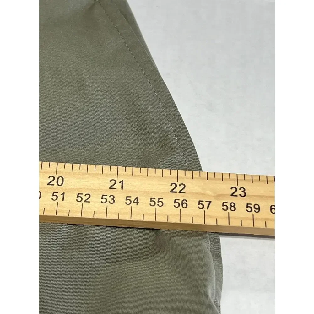 Hurley Jet Set Tech Men's Pant Flat Front Moisture Wicking Stretch Green 38 New